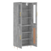 vidaXL Skříň highboard betonově šedá 69,5x34x180 cm kompozitní dřevo