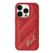 Karl Lagerfeld Diagonal Quilted Script Pouzdro pro iPhone 15 14 13