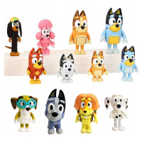 12 Ks Figurky Bluey S Rodinou Blue Celá Sada