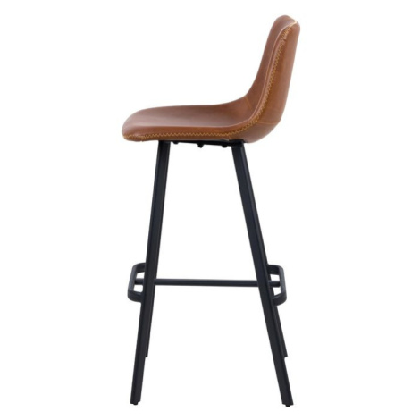 Barová židle OREGON světle hnědá/černá