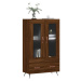 vidaXL Skříň highboard hnědý dub 69,5 x 31 x 115 cm kompozitní dřevo