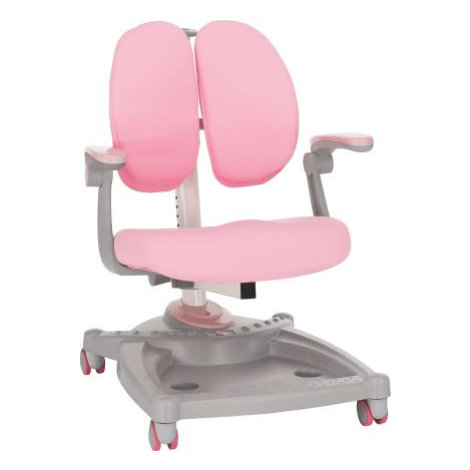 Rostoucí židle s podnožkou Comfydeco šedá/růžová FOR LIVING