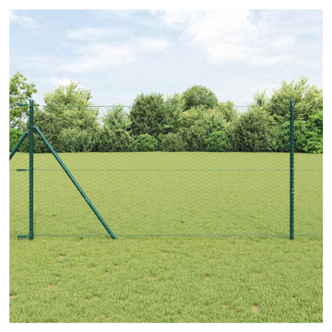 vidaXL Hexagonální oplocení Zelená 1 x 100 m PVC