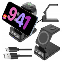 Indukční Nabíječka Bezdrátová Rychlá 3V1 Pro iPhone/Apple Watch/AirPods