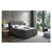 Čalouněná postel IMPERIA včetně úložného prostoru 160x200 Tmavě šedá