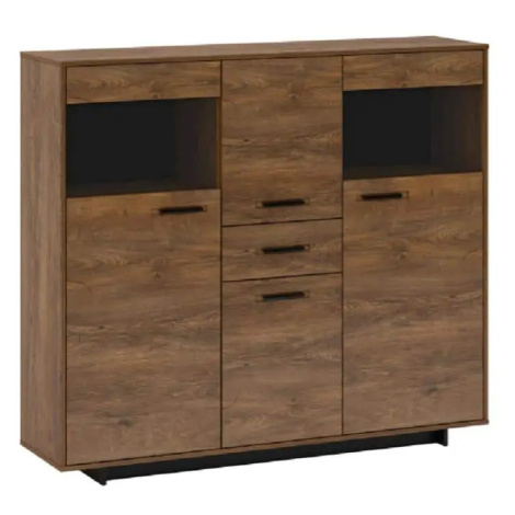 Tempo Kondela Komoda DELIS K - dub bolzano / černá