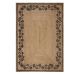 Flair Rugs koberce Kusový koberec Printed Jute Maisie Natural/Black - 160x230 cm