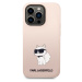 Zadní kryt Karl Lagerfeld Liquid Silicone Choupette NFT pro Apple iPhone 14 Pro Max, pink