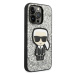 Karl Lagerfeld KLHCP14XGFKPG hard silikonové pouzdro iPhone 14 PRO MAX 6.7" silver Glitter Flake