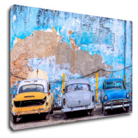 Impresi Obraz Stará modrá auta - 60 x 40 cm