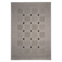 Devos koberce Kusový koberec FLOORLUX Silver/Black 20079 – na ven i na doma - 240x330 cm