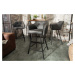LuxD Designová barová židle Giuliana, antik šedá