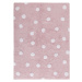 Lorena Canals koberce Přírodní koberec, ručně tkaný Polka Dots Pink-White - 120x160 cm