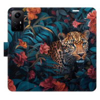 iSaprio Flip pouzdro Flower Jaguar 02 pro Xiaomi Redmi Note 12S