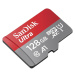 SanDisk MicroSDHC karta 128GB Ultra + adaptér SDSQUAB-128G-GN6IA