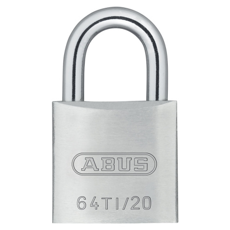 ABUS Visací zámek s cylindrickou vložkou, 64TI/20 Lock-Tag, bal.j. 12 ks, stříbrná