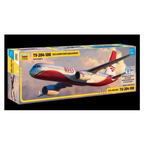 Model Kit letadlo 7023 - Tupolev TU - 204-100 (1: 144) Zvezda