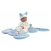 Llorens 63597 NEW BORN chlapeček - realistická panenka miminko s celovinylovým tělem - 35