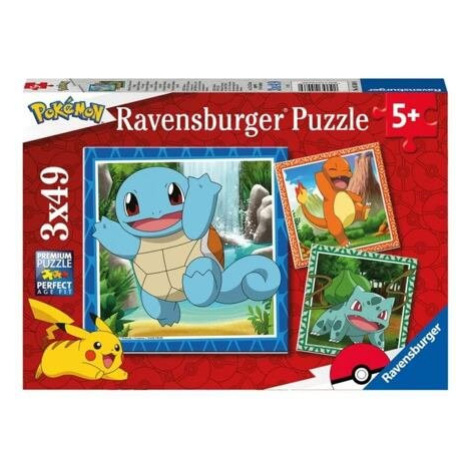 Ravensburger puzzle Vypusťte Pokémony 3x49 dílků