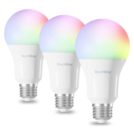 TechToy Smart Bulb RGB 11W E27 3ks Bílá Tesla