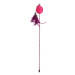 Škádlítko s míčkem a peřím pro kočky Flamingo Glitty - Růžová