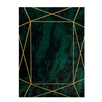 Dywany Łuszczów Kusový koberec Emerald 1022 green and gold 80 × 150 cm