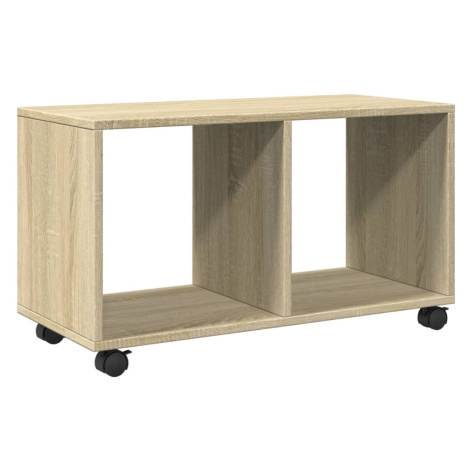 vidaXL Skříňka na kolečkách dub sonoma 72x33x42,5 cm kompozitní dřevo