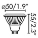 FARO LED žárovka GU10 7W 4000K 600lm 120°