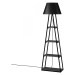 Hanah Home Stojací lampa Pal 165 cm antracit/černá