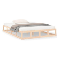 Rám postele 200 × 200 cm masivní dřevo, 820816