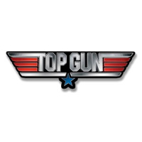 Hybris Production AB Samolepka Top Gun Metal Logo 15 cm