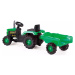 Dětský traktor šlapací s vlečkou, zelený