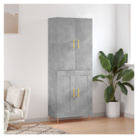 vidaXL Skříň highboard betonově šedá 69,5x34x180 cm kompozitní dřevo