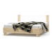 Nejlevnější nábytek Kabir s roštem 180 × 200 cm, dub sonoma/bílá