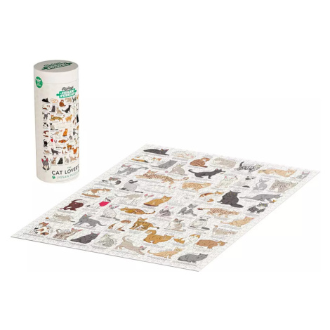 Ridley&#039;s Games Puzzle pro milovníky koček bílé 1000 dílků Ridley's Games