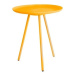 Žlutý odkládací stolek White Label Frost