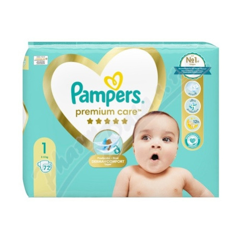 Pampers Premium Care 1 plenk.kalhotky 2-5kg 72ks