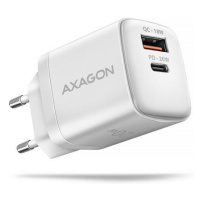 AXAGON ACU-PQ20W nabíječka do sítě 20W, 2x port (USB-A + USB-C), PD3.0/PPS/QC4+/AFC/Apple, bílá