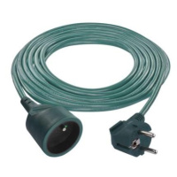 Prodlužovací kabel 5 m / 1 zásuvka / zelený / PVC / 1 mm2