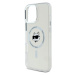 Zadní kryt Karl Lagerfeld IML Choupette Head Metal Frame MagSafe pro Apple iPhone 16 Pro Max, tr