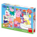 Prasátko Peppa: Veselé odpoledne 3x55 Puzzle