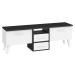 ArtCross TV stolek NORDIS-13 | 2D2S Barva: Černá/bílá