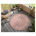NORTHRUGS - Hanse Home koberce Kusový koberec Twin Supreme 105427 Coron Cayenne kruh – na ven i 