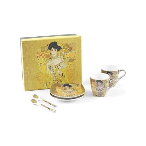 Home Elements Sada - šálky s podšálky a lžičkami, 2× 75 ml , Klimt Adele