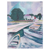 Obrazová reprodukce The Bridge at Aasgaardstrand, Munch, Edvard, 30 × 40 cm