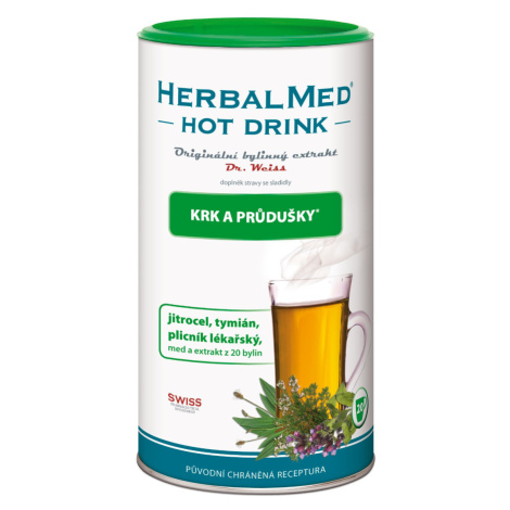 Dr. Weiss HerbalMed Hot Drink krk a průdušky 180 g