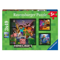 Ravensburger puzzle 056217 Minecraft Biomes 3x49 dílků