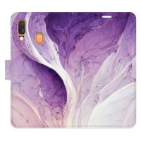 iSaprio flip pouzdro Purple Paint pro Samsung Galaxy A40