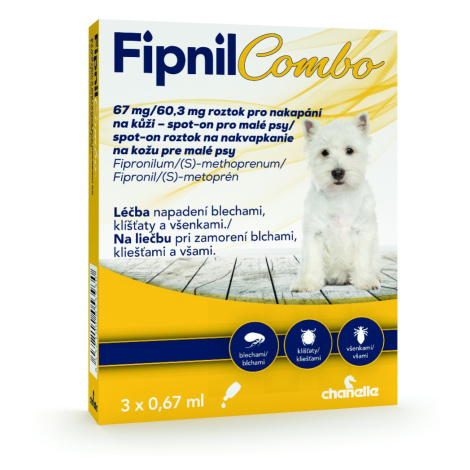 Fipnil Combo 67/60.3 mg spot-on Dog S 3x0,67 ml