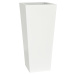 Plust - Designový květináč KIAM gloss pot, 35 x 35 cm - bílý